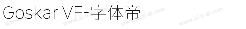 Goskar VF字体转换